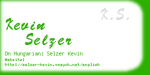 kevin selzer business card